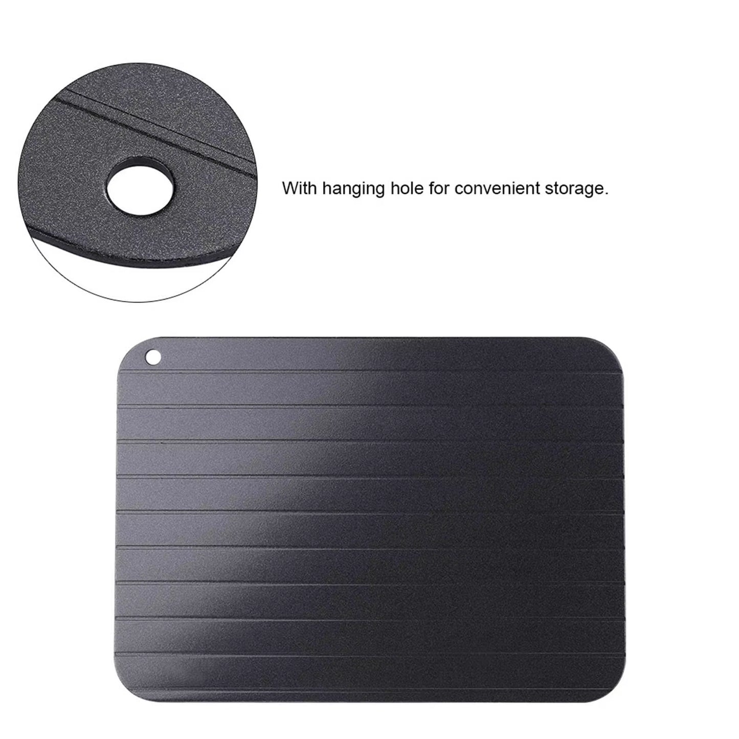 Defrosting Tray Fast Defrost Tray Thaw Tray Metal Aluminum Fast Food Meat Defrosting Thawing Tray Plate Home Kitchen Gadget