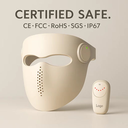 SUNSRED Professional 5D Red Light Therapy Mask 1064Nm for Anti-Aging Skin Rejuvenation Medical LED Facial Beauty Device for Spa
