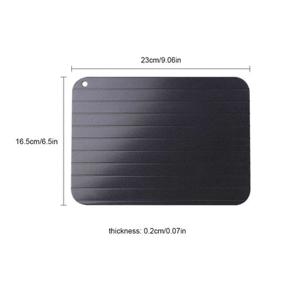 Defrosting Tray Fast Defrost Tray Thaw Tray Metal Aluminum Fast Food Meat Defrosting Thawing Tray Plate Home Kitchen Gadget